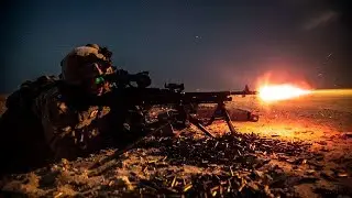 Impressive Training at Night - Tracers Flying - Night Vision