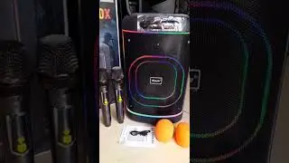 🔥 Brodu Bluetooth Karaoke Speaker | RGB Light & Dual Mic | Powerful Sound Test 🔊 #shorts #speaker