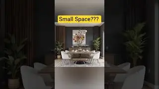 Modern Luxury Dining Area Design for Small Space Ideas 2025! #smallspacedesign #diningareadecor