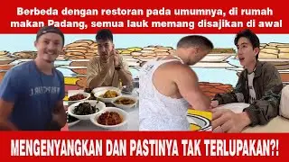 Makan di RM PADANG Bule Bingung Semua Lauk ada di Ata Meja?!