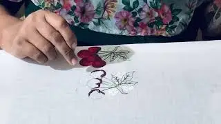 Hand embroidery petit point work