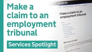 Make a claim to an employment tribunal on GOV.UK