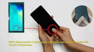 Galaxy S10 Dome Glass installation (FULL VER)