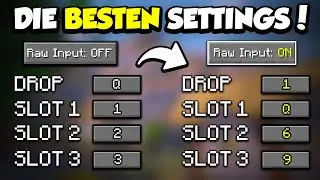 Meine EINSTELLUNGEN und HOTKEYS f&uuml;r Minecraft 1.20! - PvP, Challenges & YouTube Settings 2024