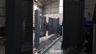 Installation test of factory real aluminum door#aluminium #factory #fix #hot #doors