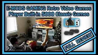 E-MODS GAMING Retro Video Games Player 5000 Games 10 Emulators 4&rdquo;LCD TV Output (GV400) FULL REVIEW