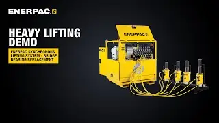 EVO Synchronous Lifting System Animated Demonstration | Bridge Bearing Replacement | Enerpac