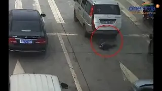 Miracle kid falls from moving car in China, survives; CCTV footage released