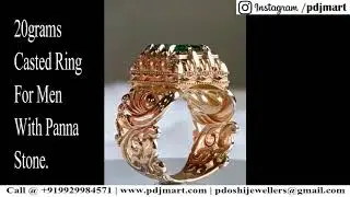 Very Antique and Rare Gold Designs : Casted Ring :pdjmart.com Weight 20gms & 8gms