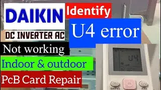 U4 error code Daikon split Ac // Daikon (U4 error)  how to identify U4 error Daikon Ac in remote 