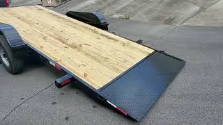 Maverick Trailers USA 14K Split Deck Tilt with Hydraulic Dampener,  Car & Equipment Hauler.