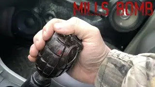 Граната Миллса (Mills bomb No.36M) на рычаг КПП