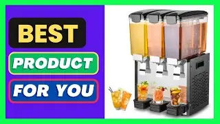 VEVOR Commercial Beverage Dispenser 10L x 3 Tanks Cold Juice Ice Drink Dispenser