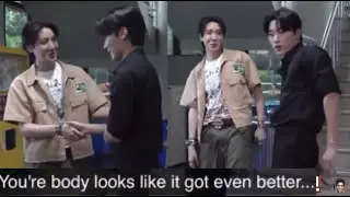 BTS Jhope and ATEEZ San 'Killin It Girl' & 'Lemon Drop' Dance Challenge Behind The Scenes