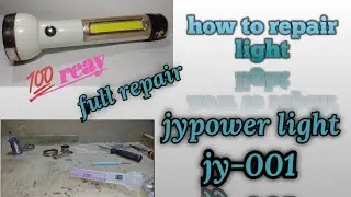 How to jypower jy-001 light repair..? battery 🔋 change// jypower jy-001 model// Subhajit info
