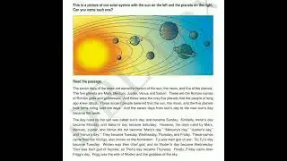 Grade 7 (new) Unit 7 Days and Their Names Sample reading