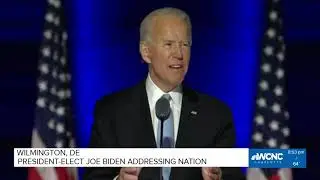 President-Elect Joe Biden addresses the nation: We will lead by the power of example