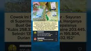 Spill Harga Sayuran di Supermarket PIK Jakarta