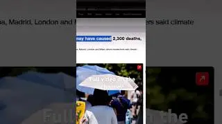 Let's watch a video about high temperature in Europe! #climatechange #warmingstripes #climatewatch