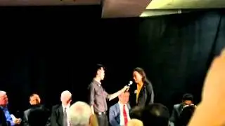 Tammy Mok Markham Regional Councillor Candidate at All Candidates Meeting at Seneca College