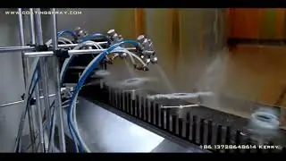 Automatic UV Painting Line Live Spraying Video Show