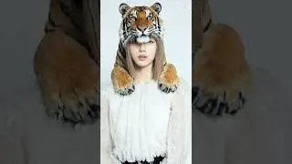A tiger 🐅 appears before Lisa #lisa #blackpink #viral #oion