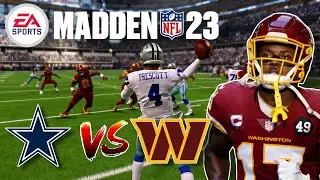 Dallas Cowboys vs Washington Commanders Madden 23 Online Gameplay