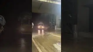 Heavy rain on manali road Tunnel 1 #manali #himachalpradesh #himachal #rain