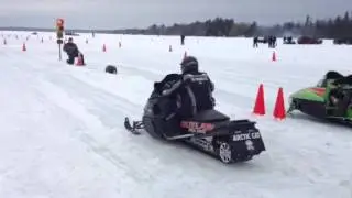 outlaw sled video from starting line