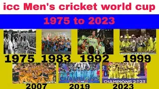 Icc Men's cricket world cup winners 🏆 1975  to 2027