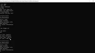 Airline Reservation - Console based - C++