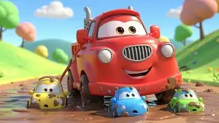 Muddy Toy Truck to the Rescue! 🚚💦 | Fun Car Adventure Nursery Rhymes for Kids
