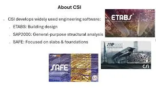CSI Tools for Structural Engineering: ETABS, SAP2000, SAFE, CSI Bridge