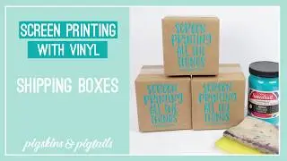 Screen Printing on Cardboard Shipping Boxes