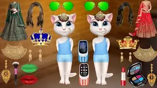 Talking Tom billi 🤪 Two dulhan funny bridal makeup comedy video|@mmbillu3346