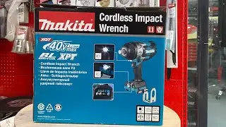 Unboxing Makita Cordless Impact wrench TW001GZ and testing.