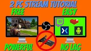 2 PC Streaming Setup without a Capture Card - FREE and EASY with OBS NDI Plugin!