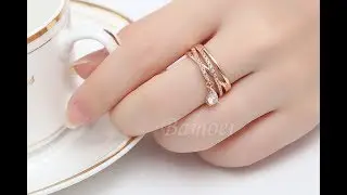 Кольцо Bamoer,качественная,красивая бижутерия из ALIEXPRESS