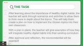 Healthy Digital Habits Microcredential Overview