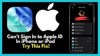 iPhone Apple ID Error While Signing In (Easy Fix)