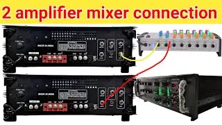 how to ahuja amplifier mixer connection ll mixer to amplifier connection ll amplifier to mixer