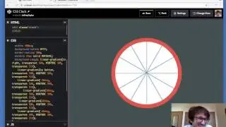 CSS illustration and animation - functioning clock in css!