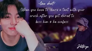 When you have to share a tent with your crush after you got dared to KISs him  #jungkookff