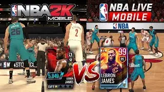 NBA Live Mobile vs NBA 2K MyTeam Mobile