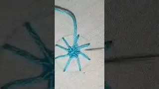 Beautiful flower design (Type 11)#handembroidery#flowerdesigns##embroidery#easy#youtube#video#short