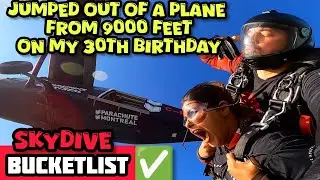 Skydiving from 9000 feet to celebrate my 30th Birthday 🛩️🪂 #bucketlist @parachutemontreal1733