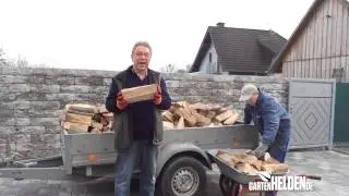 Feuerholz - Tipps zu Beschaffung, Bearbeitung und Lagerung - gartenHELDEN.de