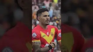 Robert Derby was so emotional as he sang the National Anthem of Papua New Guinea.#NRL2025