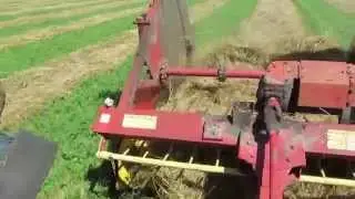 best TEDDER  fluffer Modified Baler lifts and fluffs hay swaths (PART TWO)