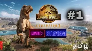 🦖🔥 Jurassic World Evolution 2 &ndash; Tamil Live Gameplay | Dinosaur Park Building 🏗️🎮Hey gamers! 👋 EP-1